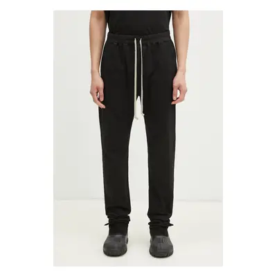 Bavlněné tepláky Rick Owens Berlin Drawstring černá barva, DU01E3392.RIG