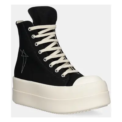 Kecky Rick Owens Double Bumper Sneaks dámské, černá barva, DS01E3831.DOEM9