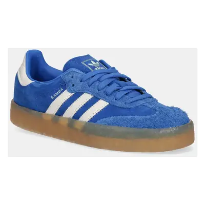 Semišové sneakers boty adidas Originals Sambae W modrá barva, JI2743