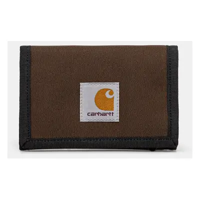 Peněženka Carhartt WIP Alec Wallet hnědá barva, I031471.2LSXX