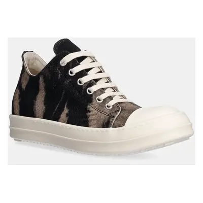 Tenisky Rick Owens Low Sneaks dámské, černá barva, DS02D2802.DBSUN