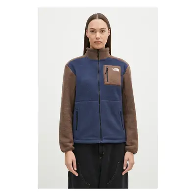 Fleecová mikina The North Face Yumiori Full Zip tmavomodrá barva, NF0A88429HI1