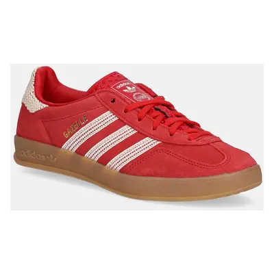 Sneakers boty adidas Originals Gazelle Indoor W červená barva, JI2756