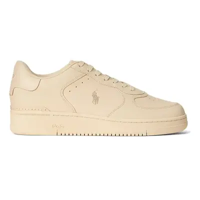 Kožené sneakers boty Polo Ralph Lauren Masters Crt béžová barva, 809971279001