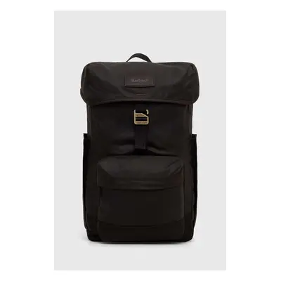 Batoh Barbour Essential Wax Backpack černá barva, velký, hladký, UBA0570