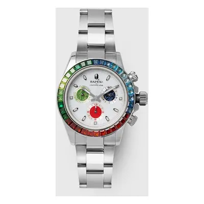 Hodinky A Bathing Ape 30Th Anniversary Type 4 Bapex stříbrná barva, 1J70187001