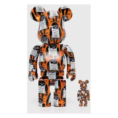 Dekorativní figurka Medicom Toy Be@rbrick Monkey Sign Orange 100% & 400% 2-pack