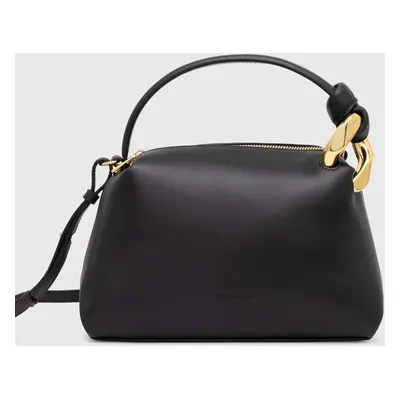 Kožená kabelka JW Anderson Small Corner Bag černá barva, HB0603.LA0307.999