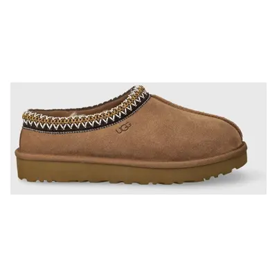 Semišové papuče UGG W TASMAN hnědá barva, 5955 CHE