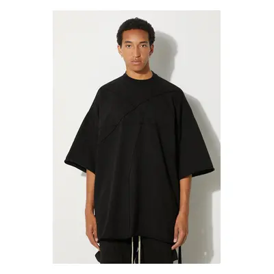 Bavlněné tričko Rick Owens Tommy T černá barva, DU02D2259.RIGET1