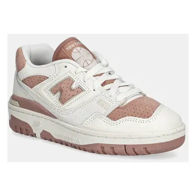 Kožené sneakers boty New Balance BBW550PF béžová barva, BBW550PF