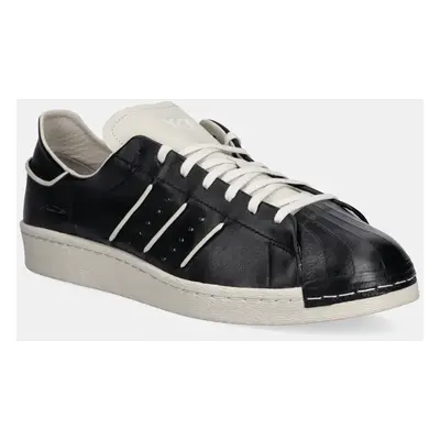 Kožené sneakers boty Y-3 Superstar černá barva, JS0575