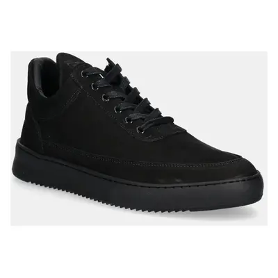 Nubukové tenisky Filling Pieces Low Top Ripple Nubuck černá barva, 25122841847