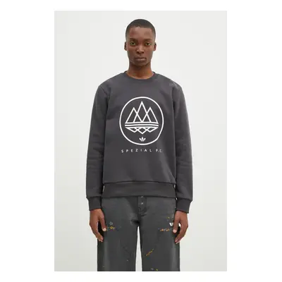 Mikina adidas Originals Spezial F.C. Longsleeve zelená barva, s potiskem, JE6091