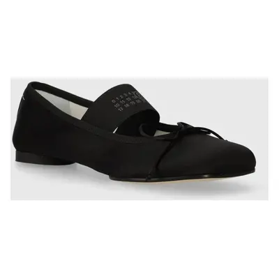 Baleríny MM6 Maison Margiela Anatomic Ballerinas černá barva, S59WZ0093