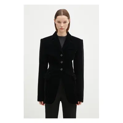 Velurové sako Sportmax Albero1234 černá barva, 2422916013600