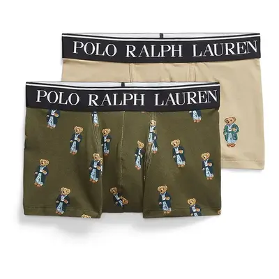 Bavlněné boxerky Polo Ralph Lauren 2-pack zelená barva, 714843425