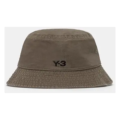 Bavlněný klobouk Y-3 Bucket Hat zelená barva, JJ3950