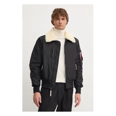 Bomber bunda Alpha Industries černá barva, zimní