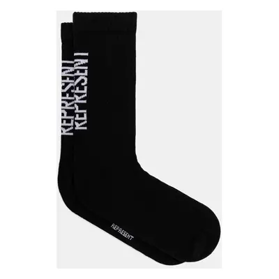 Ponožky Represent Logo Socks pánské, černá barva, MLM8871.01