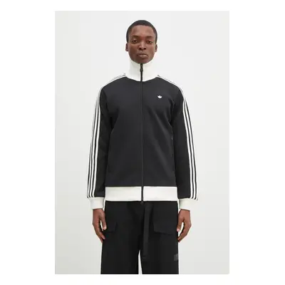 Mikina adidas Originals Premium Tracktop pánská, černá barva, s aplikací, JC6353