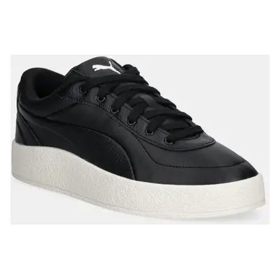 Kožené sneakers boty Puma CA Luxe černá barva, 400828