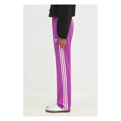 Tepláky adidas Originals Beckenbauer Track Pant fialová barva, s aplikací, IY2225