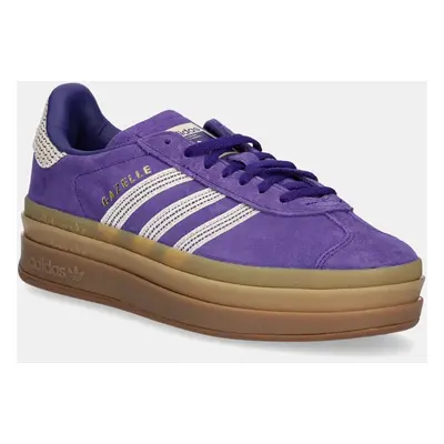 Sneakers boty adidas Originals Gazelle Bold W fialová barva, JS3359