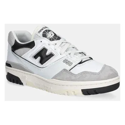 Kožené sneakers boty New Balance 550 bílá barva, BB550GWB