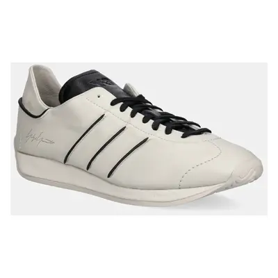 Kožené sneakers boty Y-3 Country béžová barva, JS0588