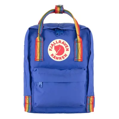 Batoh Fjallraven Kanken Rainbow Mini tmavomodrá barva, malý, s aplikací, F23621