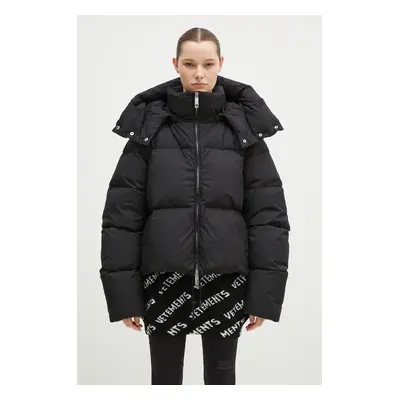 Péřová bunda Sportmax Beira dámská, černá barva, zimní, oversize, 2422486012600