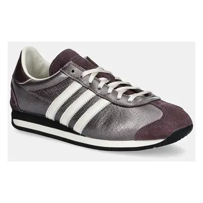 Kožené sneakers boty adidas Originals Country OG W fialová barva, JH6338