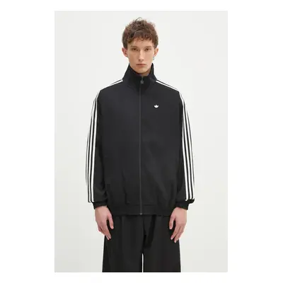 Mikina adidas Originals Firebird Tracktop pánská, černá barva, s aplikací, JC6357