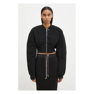 Bomber bunda Rick Owens Collage Bomber černá barva, přechodná, DS02D2723.MO