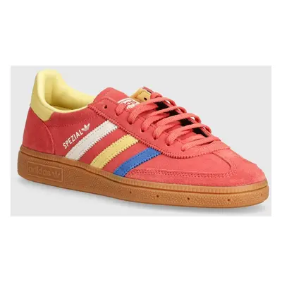 Semišové sneakers boty adidas Originals Hanball Spezial růžová barva, IE1328