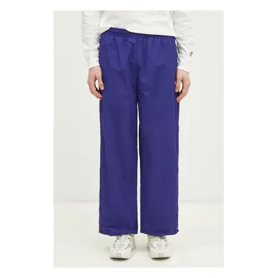 Tepláky adidas Originals SST TRACKPANT pánské, fialová barva, hladké, JX1693