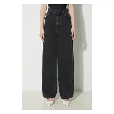 Džíny Carhartt WIP Brandon Pant dámské, high waist, I031918.8906