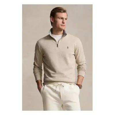 Mikina Polo Ralph Lauren pánská, hnědá barva, hladká, 710812963