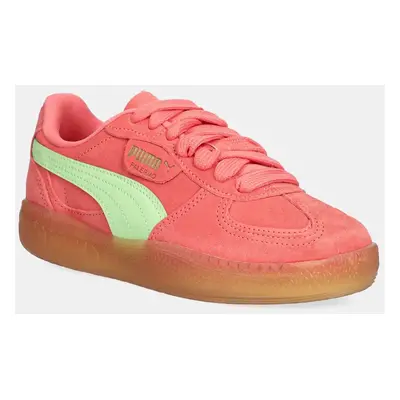 Semišové sneakers boty Puma Palermo Moda Xtra Gum Wns oranžová barva, 400323