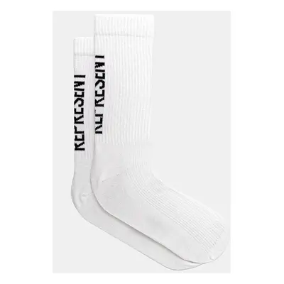 Ponožky Represent Logo Socks 2 Pack 2-pack pánské, bílá barva, MLM8865.01