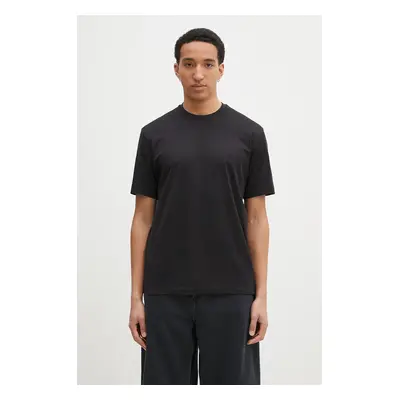 Bavlněné tričko Y-3 Regular Short Sleeve Tee černá barva, IW0066