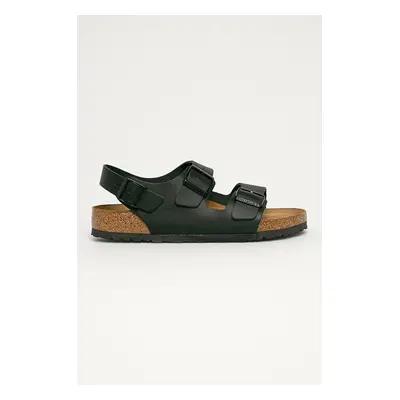 Nubukové sandály Birkenstock Milano černá barva, 34191