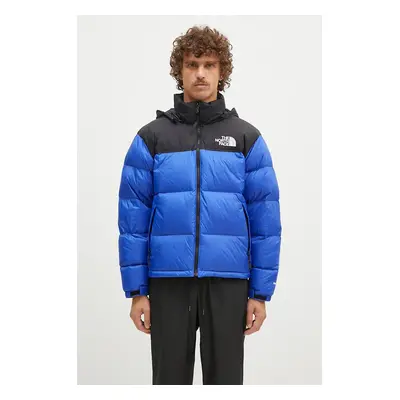 Péřová bunda The North Face 1996 Retro Nuptse pánská, modrá barva, zimní, NF0A3C8DCZ61