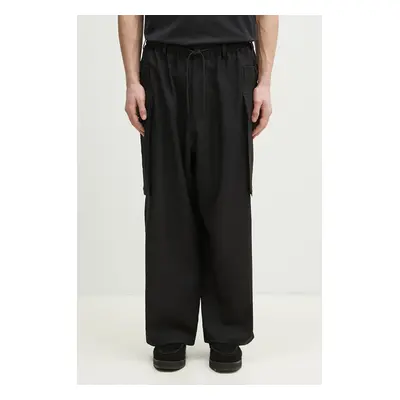 Kalhoty Y-3 Sport Uniform Cargo Pants pánské, černá barva, jednoduché, JN4908