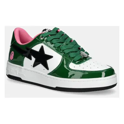 Kožené sneakers boty A Bathing Ape BAPE STA #1 M2 zelená barva, 1K80191301