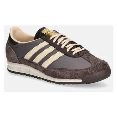 Kožené sneakers boty adidas Originals SL 72 OG hnědá barva, IF1937