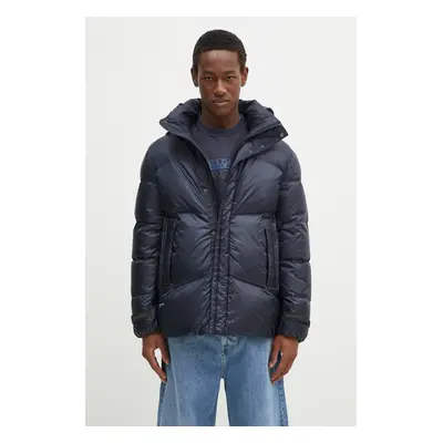 Péřová bunda Woolrich Pertex Puffer Jacket tmavomodrá barva, zimní, CFWOOU0968MRUT3664