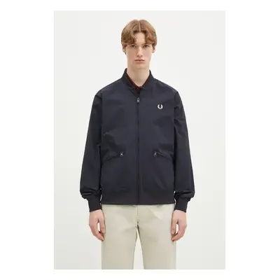 Bomber bunda Fred Perry tmavomodrá barva, přechodná, J9039.608