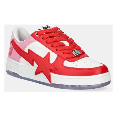 Sneakers boty A Bathing Ape BAPESTA OS L červená barva, 1K80291309